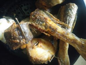 Fried whiting fish