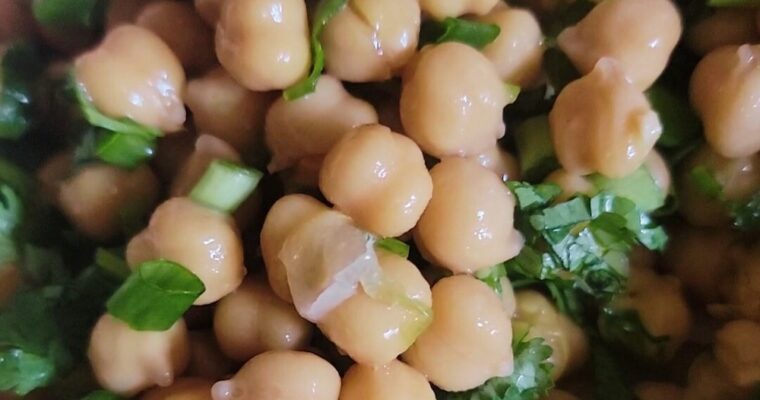 The Perfect Simple Chickpea Salad